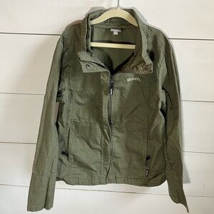Bench Olive Green Utility Jacket with Stand Collar